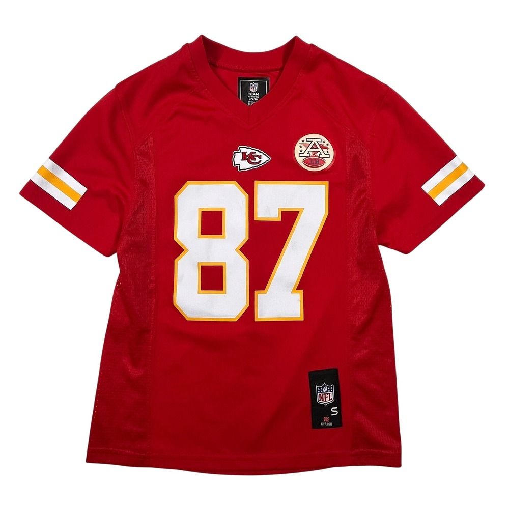 NFL‎ Team Apparel Travis Kelce Chiefs Jersey Youth Small 8 Red 87 Football Fan